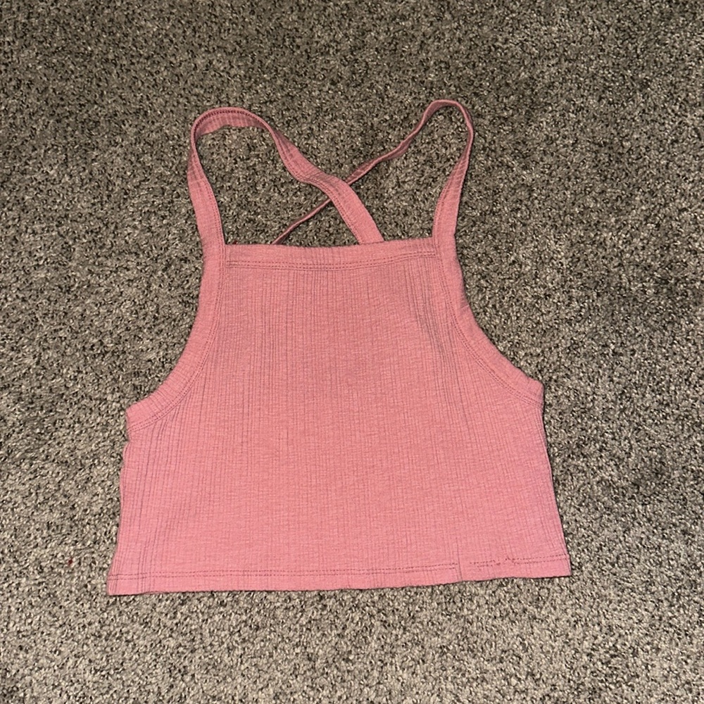 Women’s Crop American Eagle Tank Size Small Pink